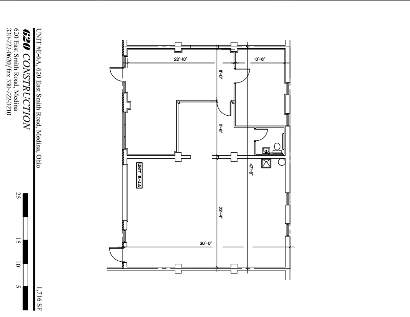Floor plan for 620 East Smith Road Unit E-6-A