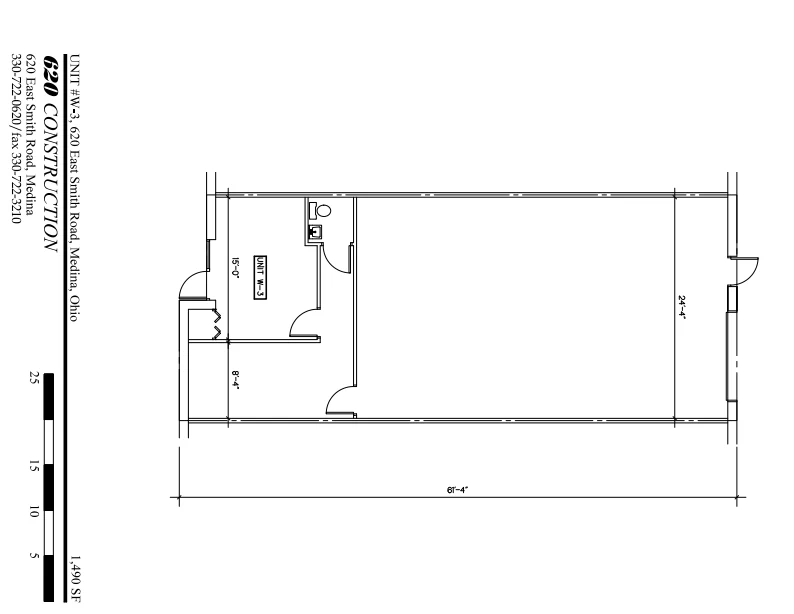 Floor plan for 620 East Smith Road Unit W-3